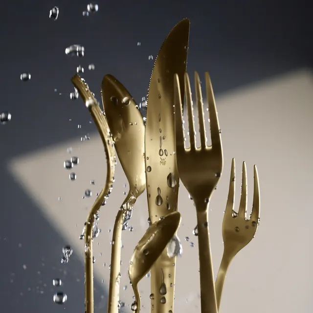 Boston Besteck-Set, Champagner Gold, 24-teilig, Cromargan® hochwertiger Edelstahl