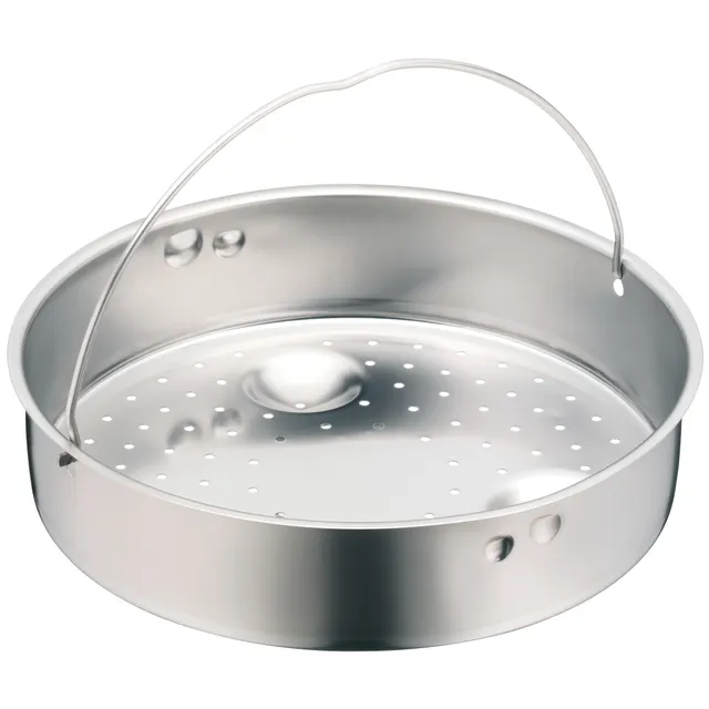 Dampfgareinsatz mit Griff für Schnellkochtöpfe, 22 cm