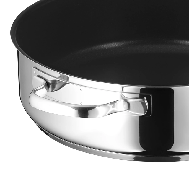 Devil Servier-Schmorpfanne mit Glasdeckel, 24 cm