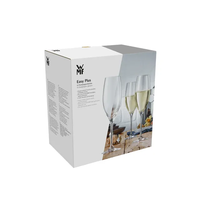 EasyPlus Champagnerkelche, 6 Stück