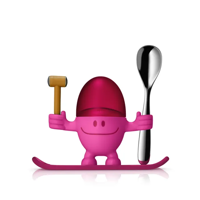Eierbecher McEgg mit Löffel, Pink