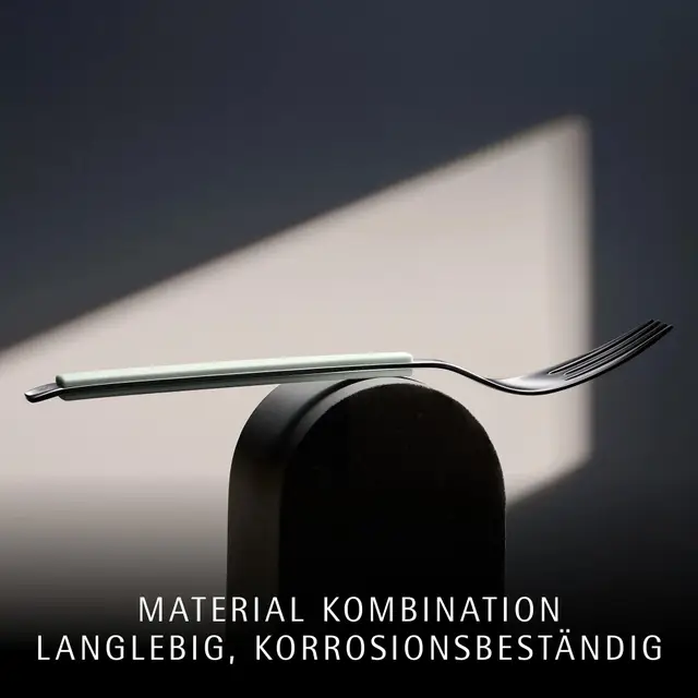 Emotion Besteck-Set, Cromargan® hochwertiger Edelstahl, Frosty Green, 30-teilig
