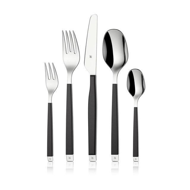 Emotion Besteck-Set, Cromargan® hochwertiger Edelstahl, Lava, 30-teilig