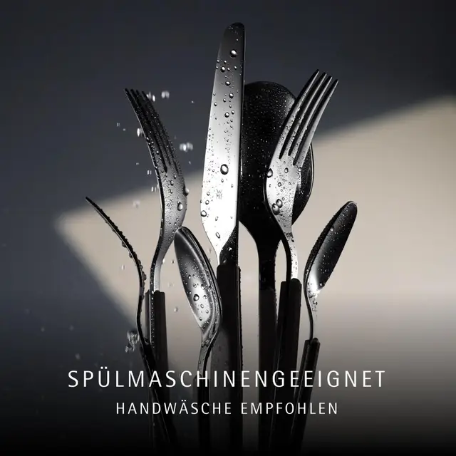 Emotion Besteck-Set, Cromargan® hochwertiger Edelstahl, Lava, 30-teilig