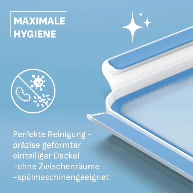 Emsa Clip & Close Frischhaltedosen 4-teiliges Set 0,2L N10337