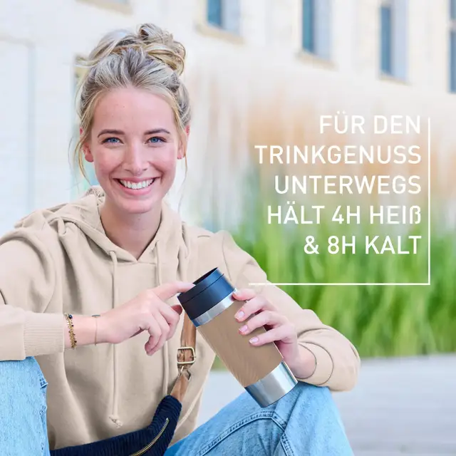 Emsa Travel Mug Classic Twist Isolierbecher 0,36L Braun N20253