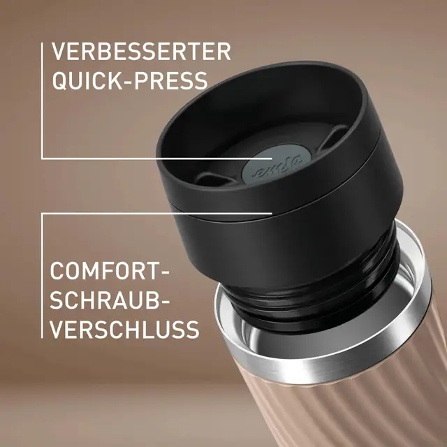 Emsa Travel Mug Classic Twist Isolierbecher 0,36L Braun N20253