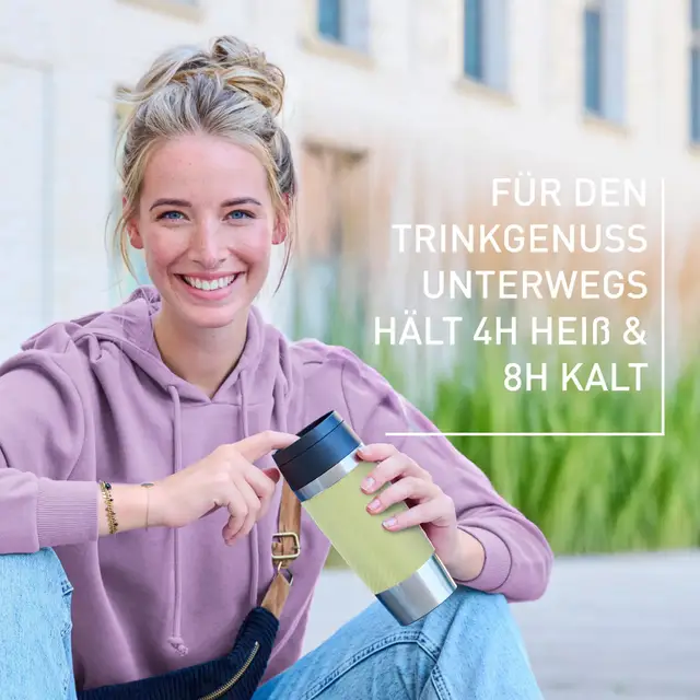 Emsa Travel Mug Classic Twist Isolierbecher 0,36L Grün N20255