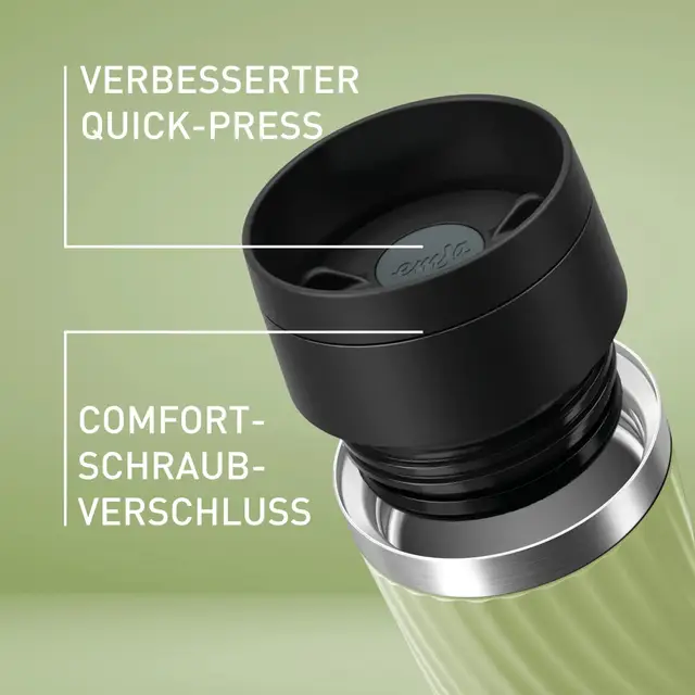 Emsa Travel Mug Classic Twist Isolierbecher 0,36L Grün N20255