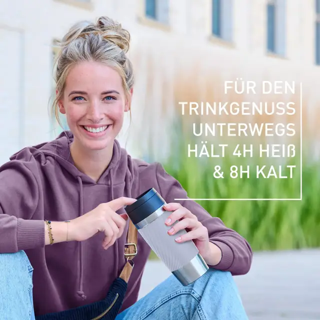 Emsa Travel Mug Classic Twist Isolierbecher 0,36L Lavendel N20256
