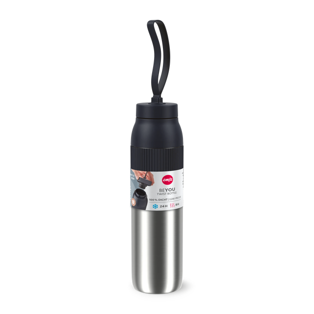 Emsa beYou Twist Bottle, Isolier-Trinkflasche, 0,7 L, N21931