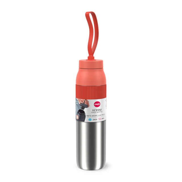 Emsa beYou Twist Bottle, Isolier-Trinkflasche, 0,7 L, N21933