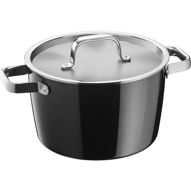 Fusiontec Aromatic Kochtopf, 22 cm, Schwarz