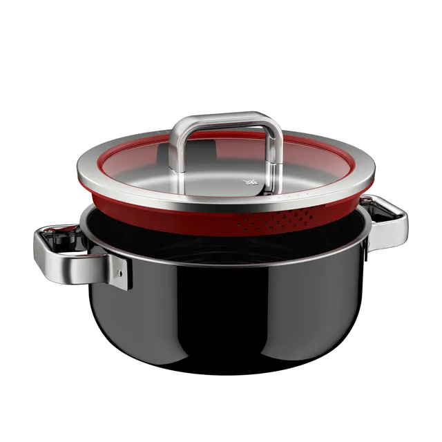 Fusiontec Function Pro, Bratentopf mit Deckel, 24 cm, Black