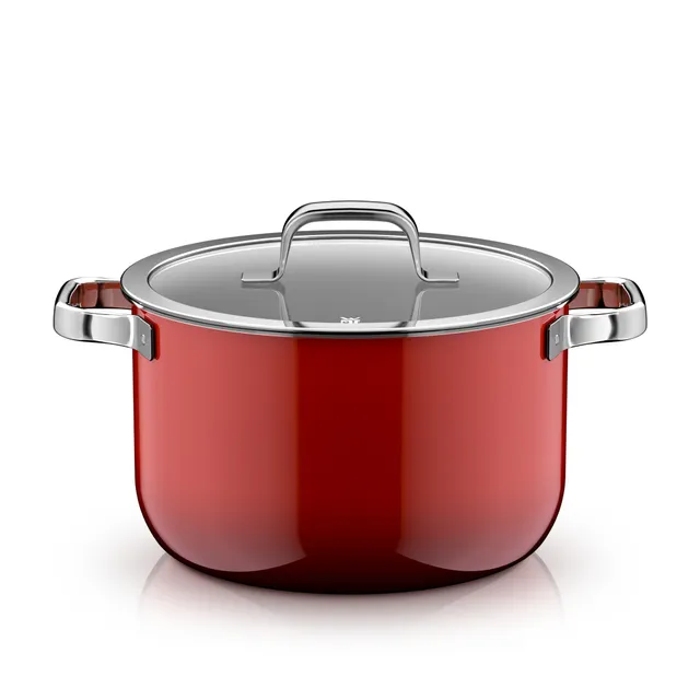 Fusiontec Mineral Pro, Kochtopf mit Deckel, 24 cm, Passion Red