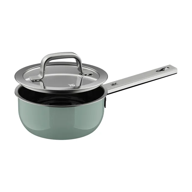 Fusiontec Mineral Pro, Stielkasserolle mit Deckel, 16 cm, Eucalyptus Haze