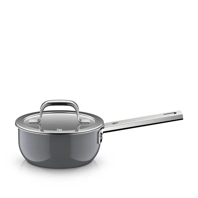Fusiontec Mineral Pro, Stielkasserolle mit Deckel, 16 cm, Platinum