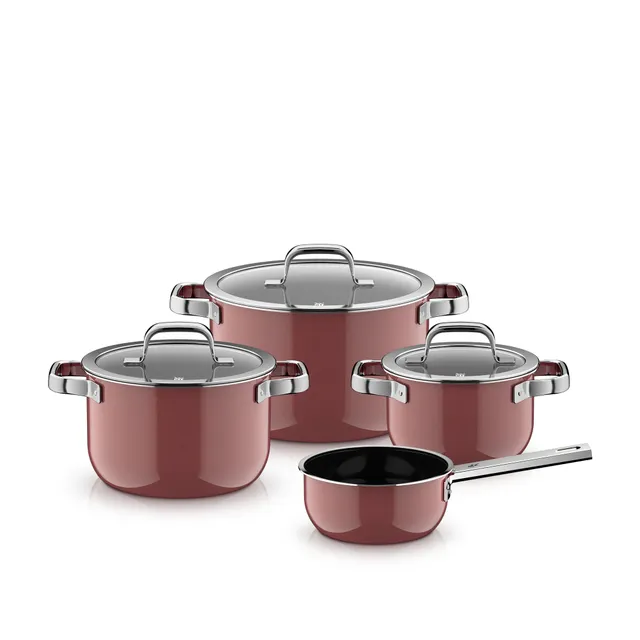 Fusiontec Mineral Pro, Topf-Set, 4-teilig, Rose Quartz