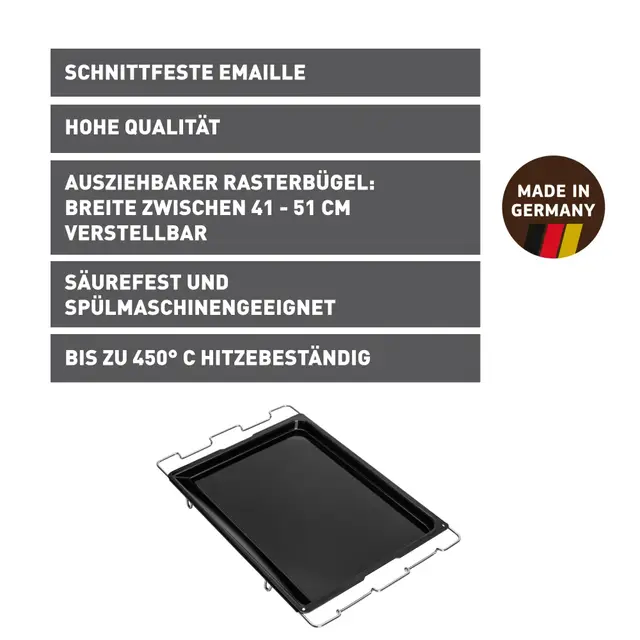 KAISER Inspiration Herdbackblech verstellbar, 41-51 x 33 cm