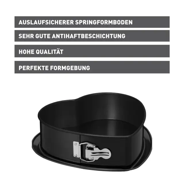 KAISER Inspiration Springform Herzkuchen, 25 x 26 x 7 cm