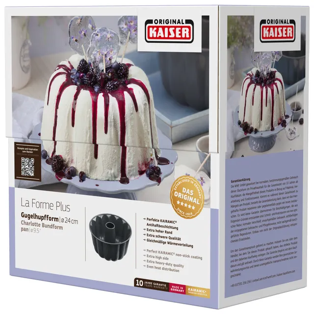 KAISER La Forme Plus Gugelhupfform, 24 cm