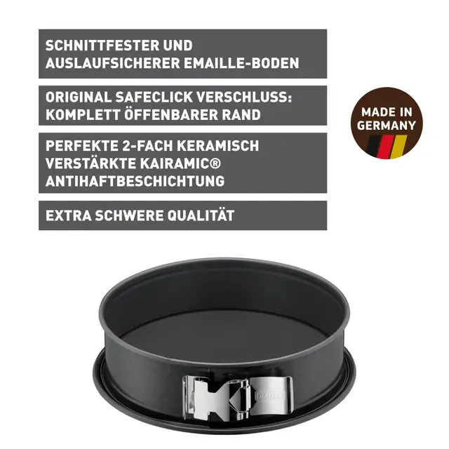 KAISER La Forme Plus Springform mit SafeClick, 28 cm