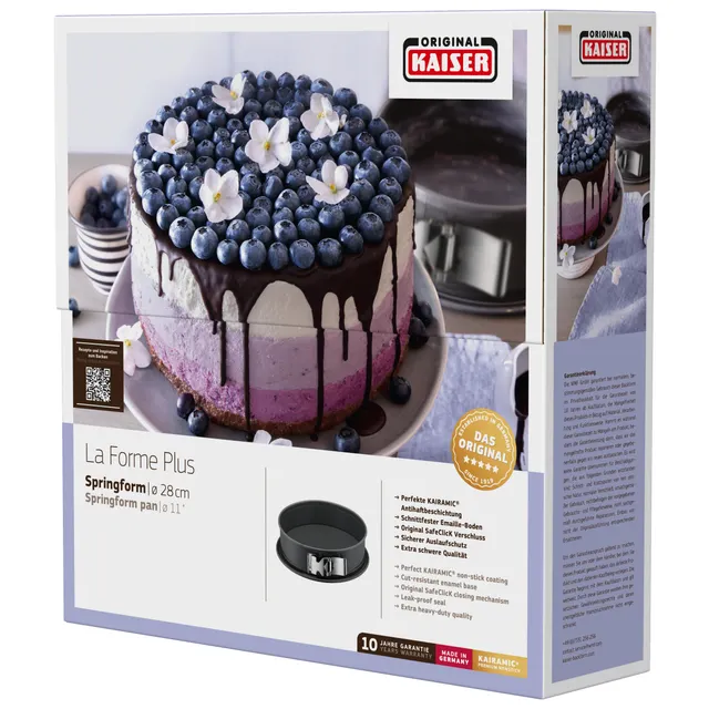 KAISER La Forme Plus Springform mit SafeClick, 28 cm