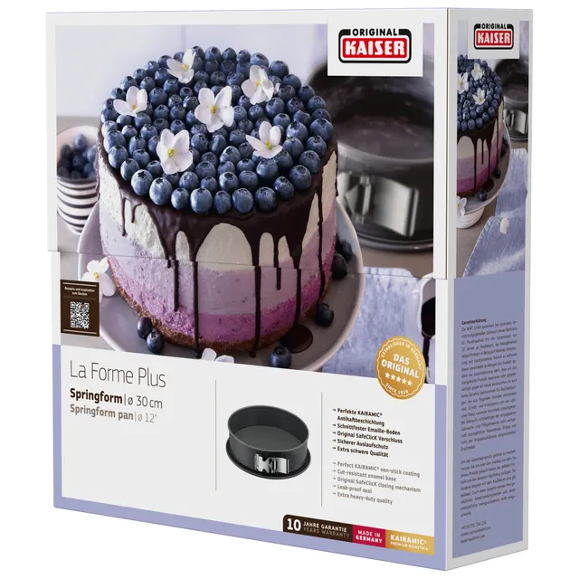 KAISER La Forme Plus Springform mit SafeClick, 30 cm