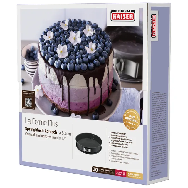 KAISER La Forme Plus Springform mit SafeClick, konisch, 30 cm