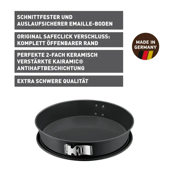 KAISER La Forme Plus Springform mit SafeClick, konisch, 32 cm