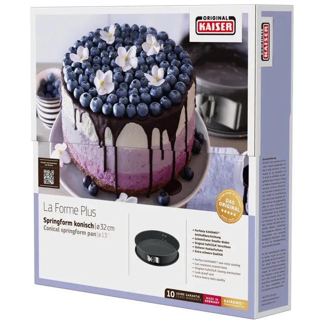 KAISER La Forme Plus Springform mit SafeClick, konisch, 32 cm