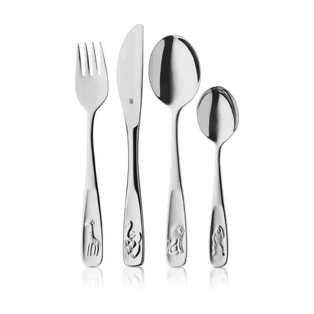Kinderbesteck-Set Tiere, 4-teilig