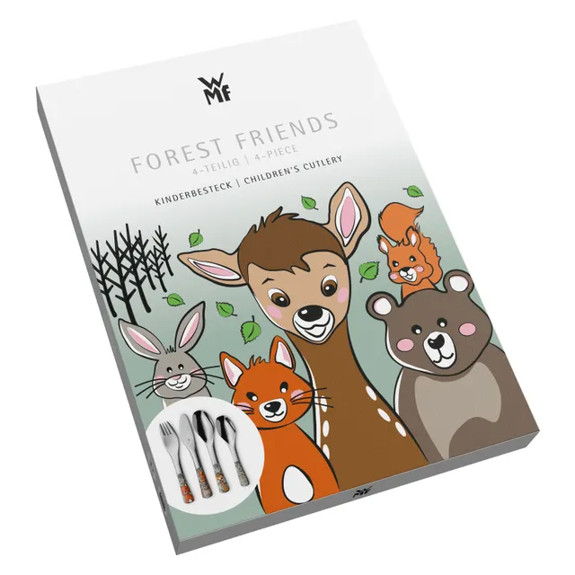 Kinderbesteck-Set Waldfreunde, 4-teilig