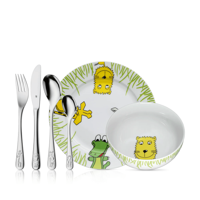 Kindergeschirr-Set Safari, 6-teilig