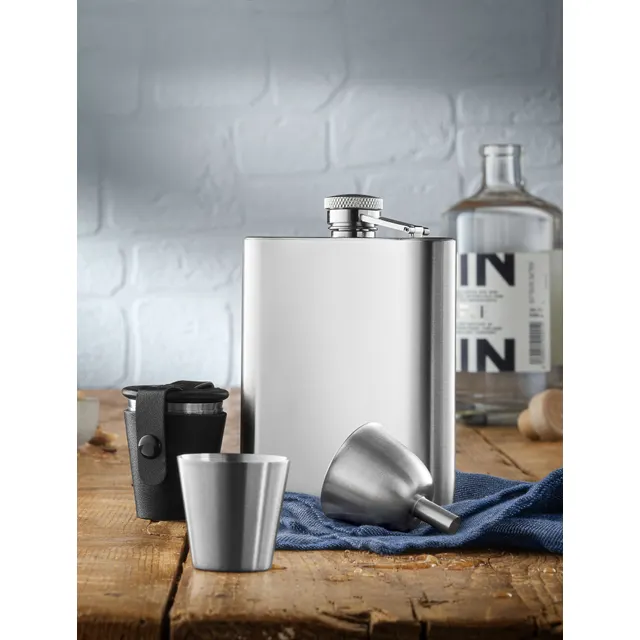 Manhattan Flachmann-Set, 6-teilig