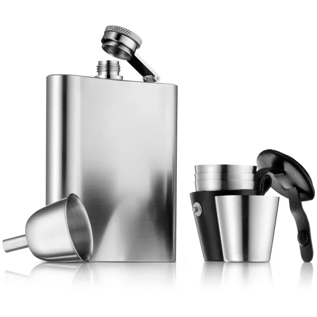 Manhattan Flachmann-Set, 6-teilig