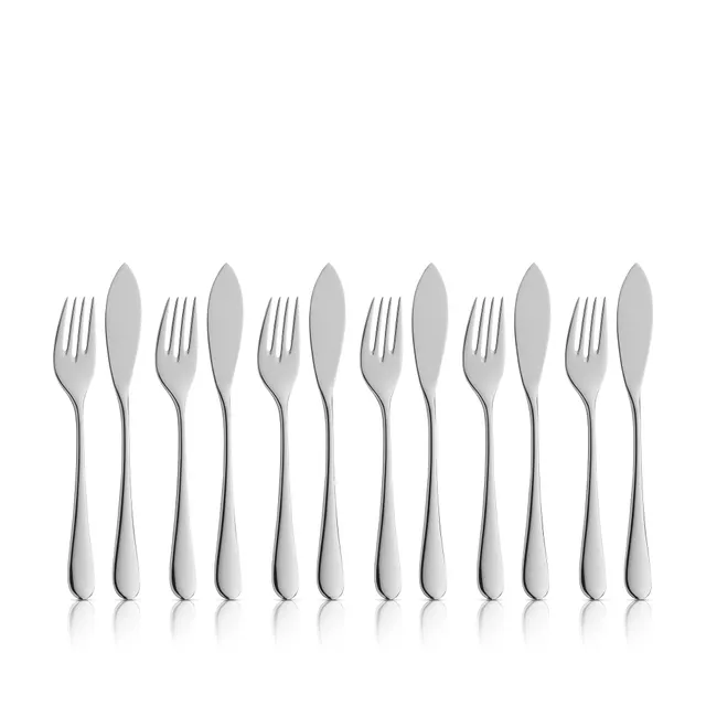 Merit Fischbesteck-Set, 12-teilig, Cromargan protect®