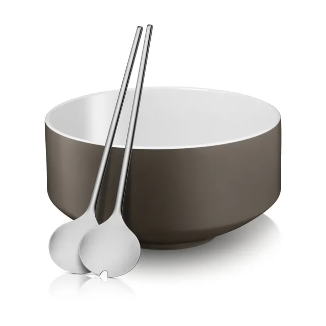 Moto Salat-Set, 3-teilig, lavagrau