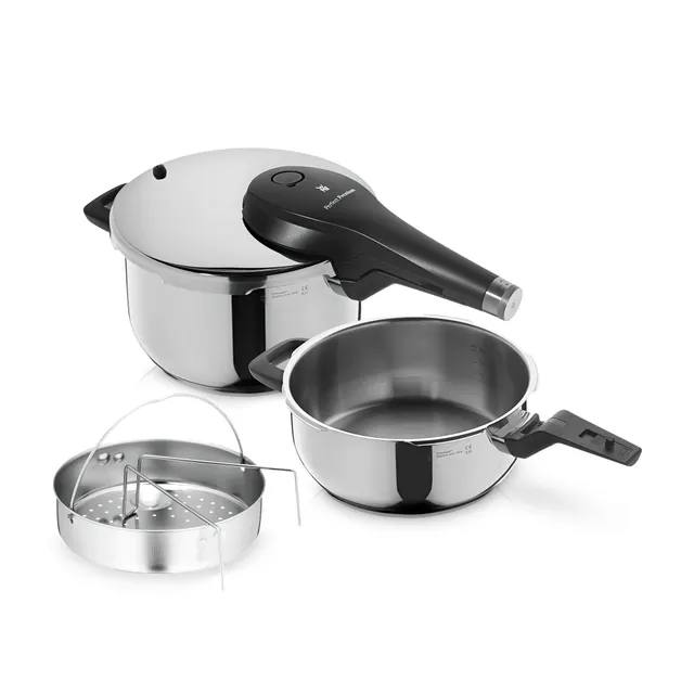 Perfect Premium One Pot Schnellkochtopf-Set mit Dampfgareinsatz, 22 cm, 4,5 und 3,0 Liter