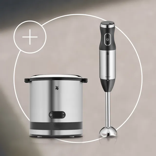 Set: WMF KÜCHENminis Eismaschine mit Stabmixer