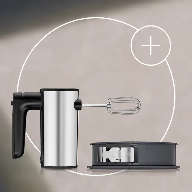 Set: WMF Kult X Handmixer Edition mit KAISER La Forme Plus Springform, 26cm