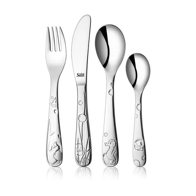 Silit Aquarama Kinderbesteck-Set, 4-teilig