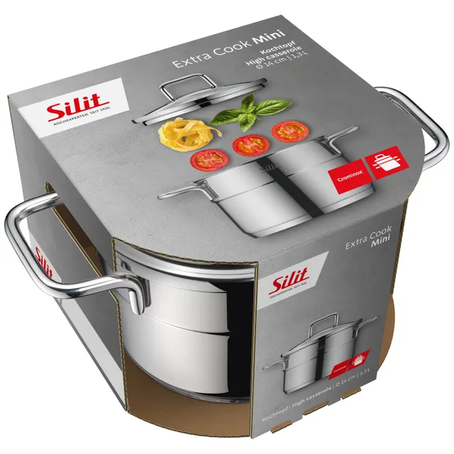 Silit Extra Cook Mini-Kochtopf 14 cm mit Glasdeckel