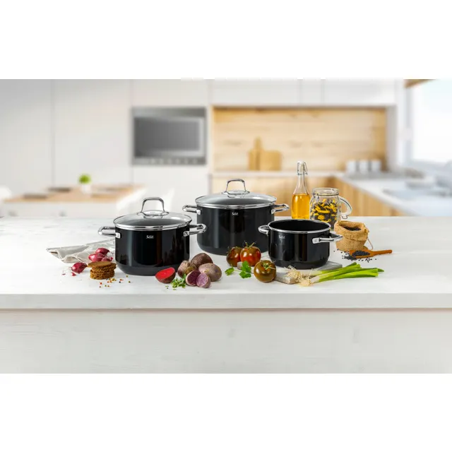 Silit Silargan® Elegance Topf-Set, 4-teilig, Black