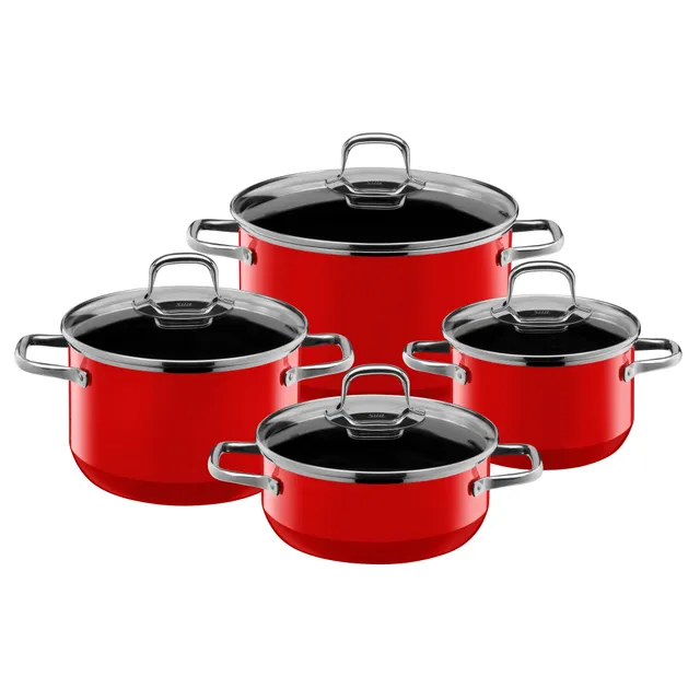 Silit Silargan® Elegance Topf-Set, 4-teilig, Red