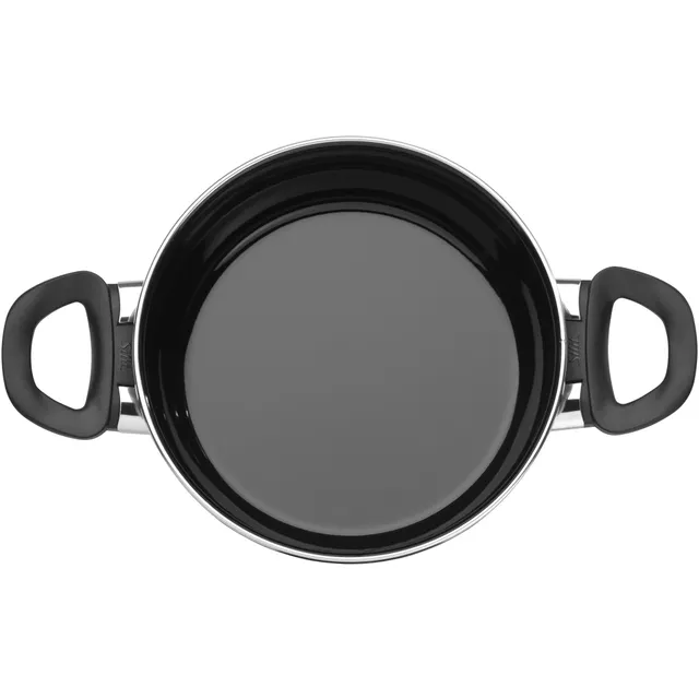 Silit Silargan® Modesto Bratentopf mit Deckel, 20 cm, Black