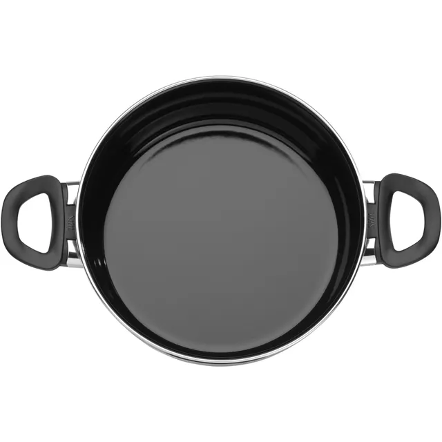Silit Silargan® Modesto Kochtopf mit Deckel, 24 cm, Black