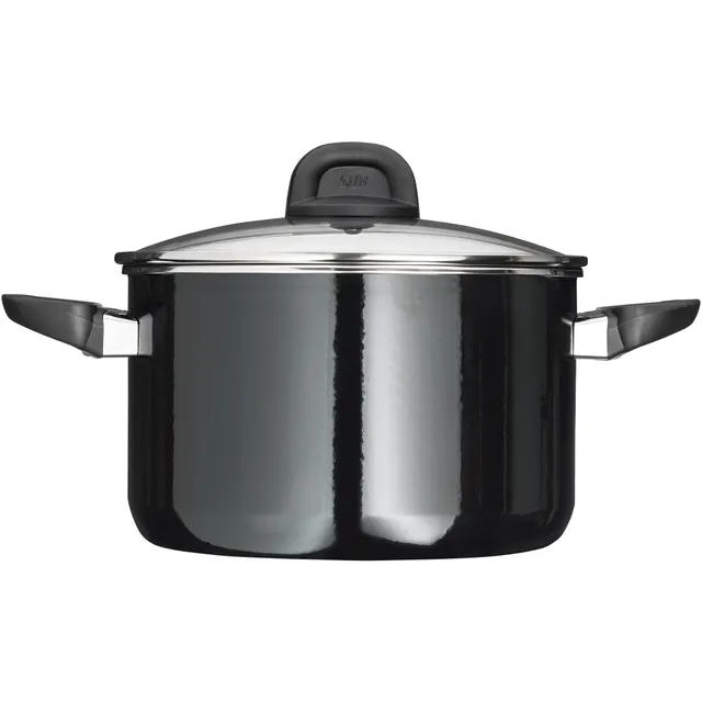 Silit Silargan® Modesto Kochtopf mit Deckel, 24 cm, Black
