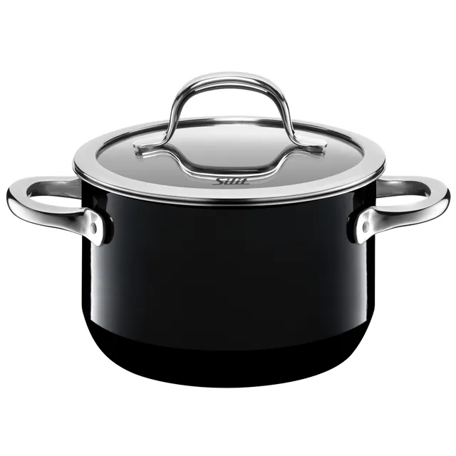 Silit Silargan® Passion Kochtopf mit Deckel, 16 cm, Black