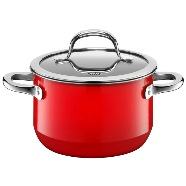 Silit Silargan® Passion Kochtopf mit Deckel, 16 cm, Red